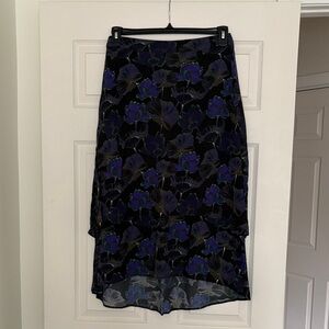 Saint and Sofia floral midi skirt